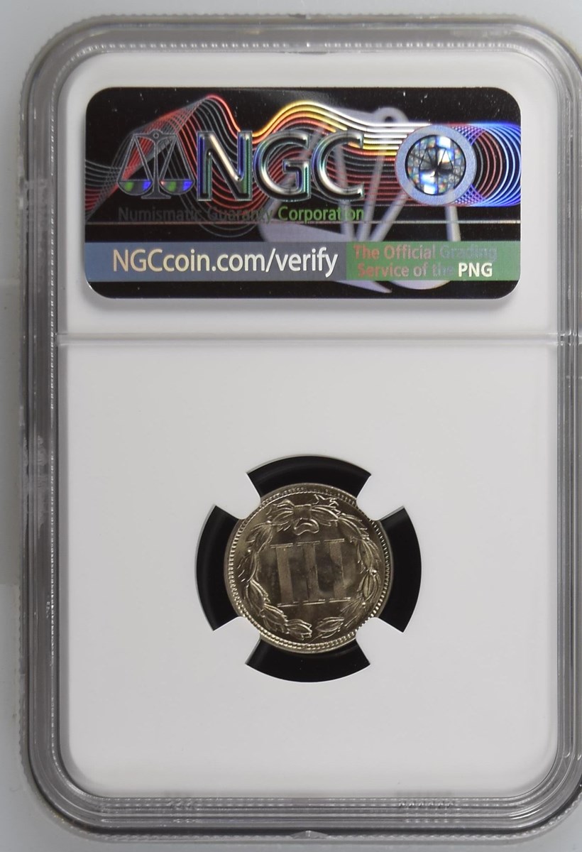 1868 3CN MS | Coin Explorer | NGC