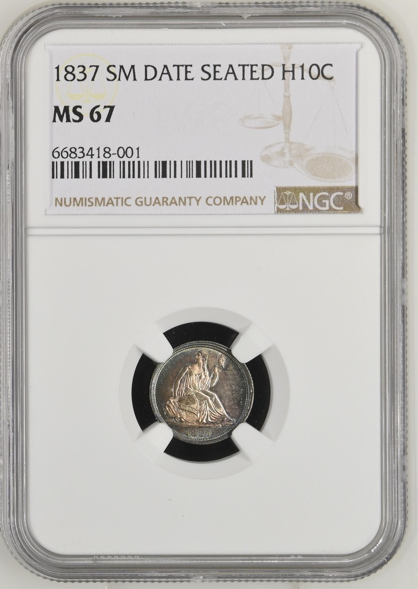 コレクション India Summer Globe Silver Coin 1837 SEATED H10C MS | Coin Explorer | NGC