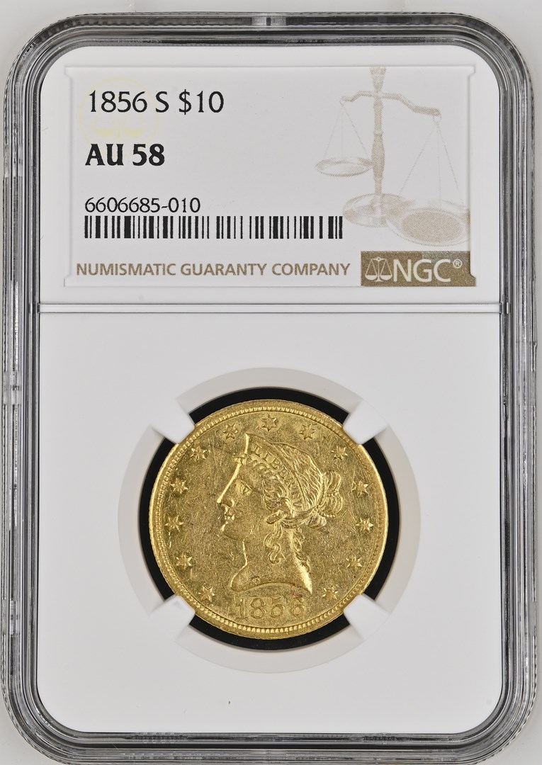 1856 S $10 MS | Coin Explorer | NGC