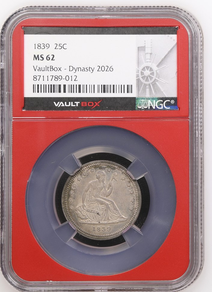 1839 25C MS | Coin Explorer | NGC