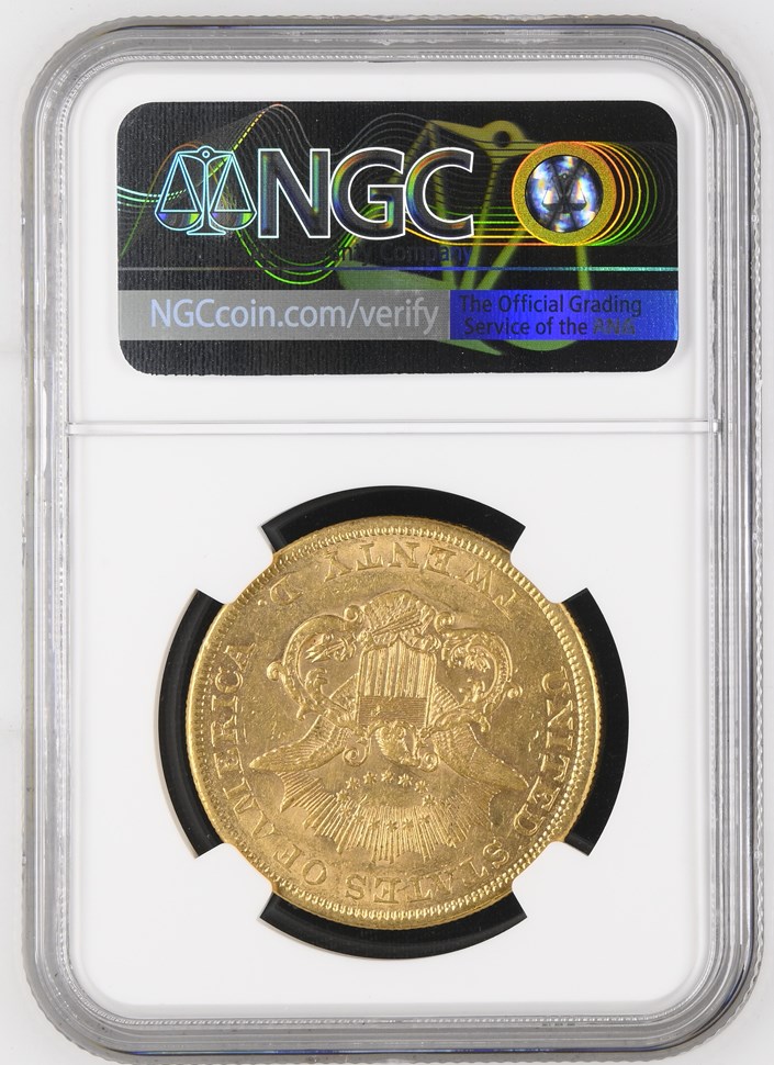 1854 LARGE DATE $20 MS | Coin Explorer | NGC