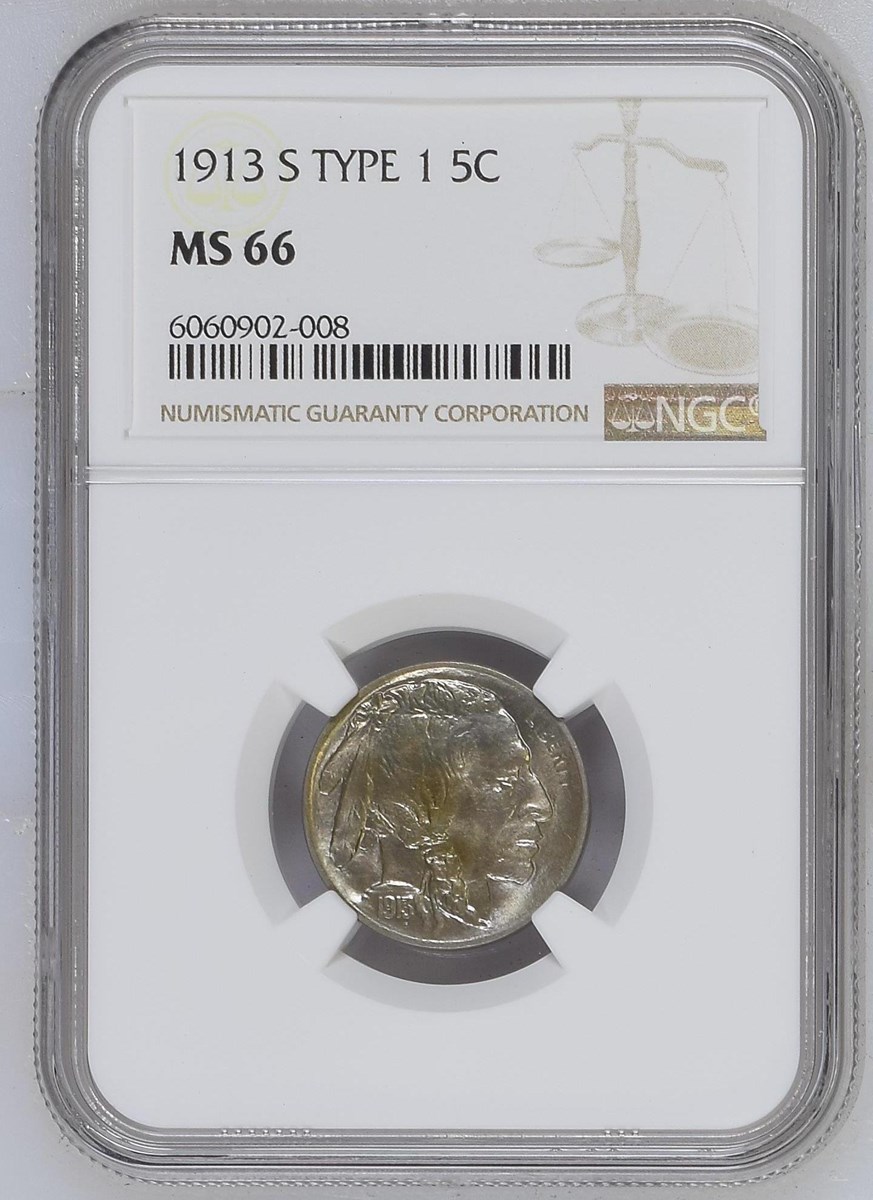 1913 S TYPE 1 5C MS | Coin Explorer | NGC