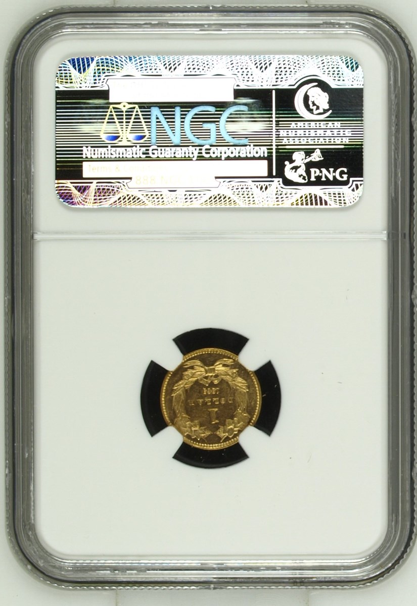 1863 G$1 MS | Coin Explorer | NGC