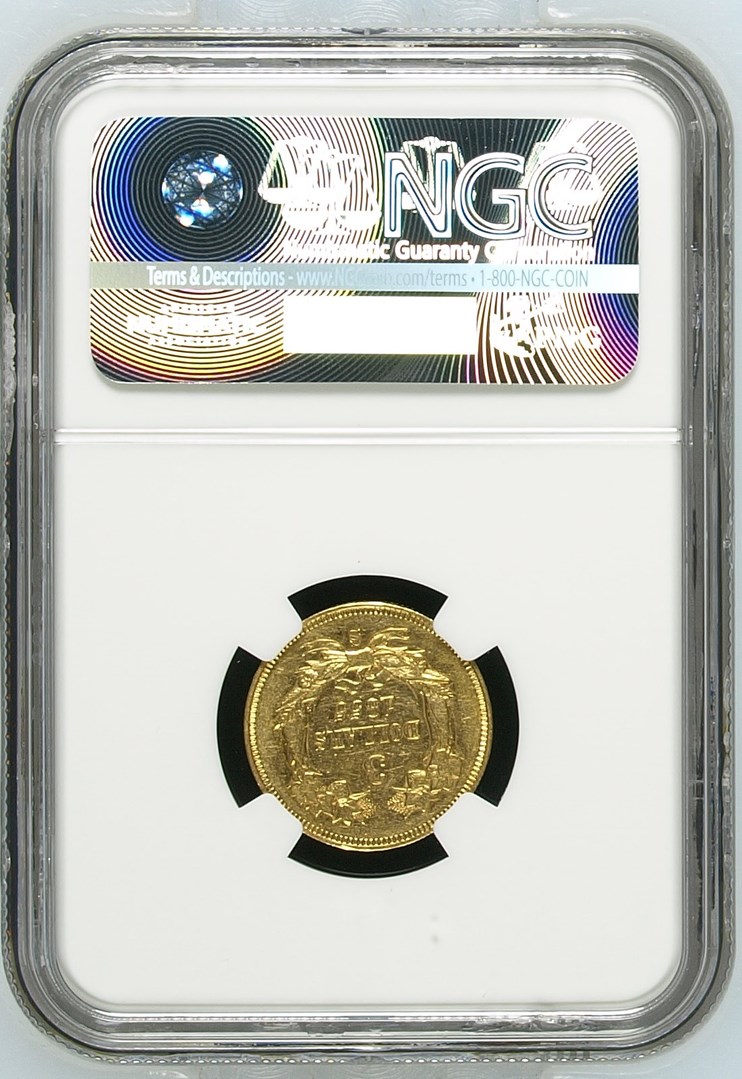 1855 S $3 MS | Coin Explorer | NGC