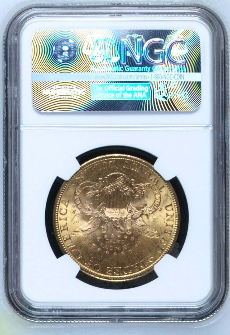 1896 S $20 MS | Coin Explorer | NGC