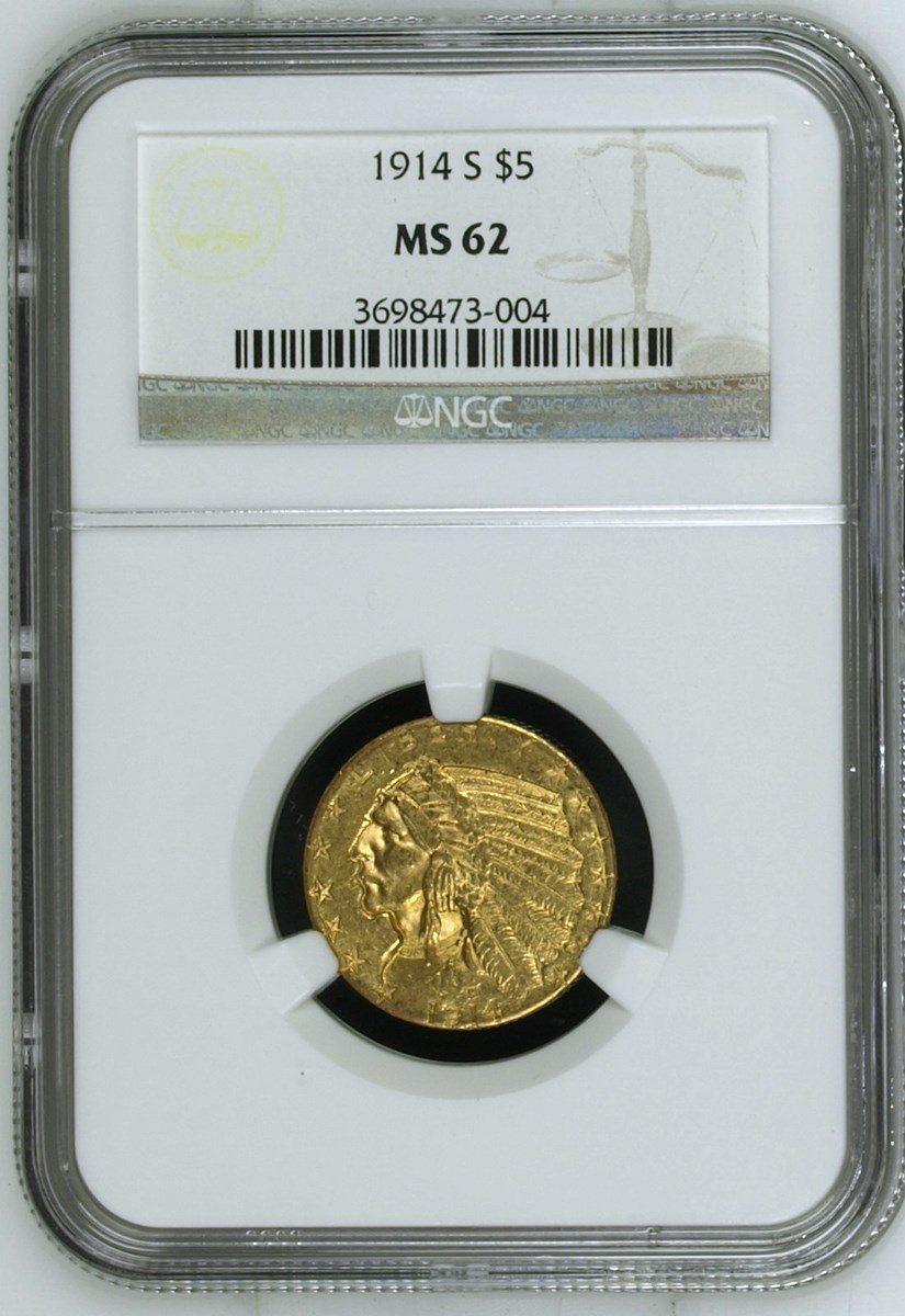 1914 S $5 MS | Coin Explorer | NGC