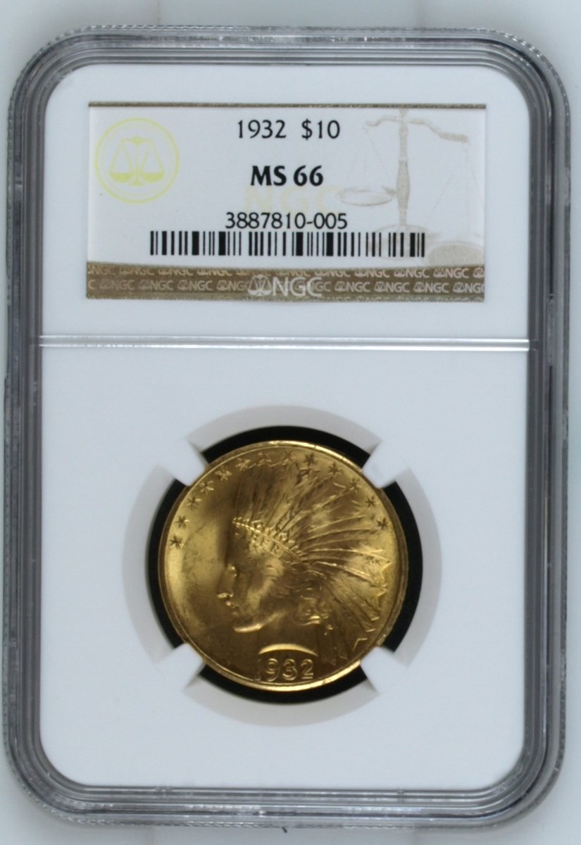 1932 $10 MS | Coin Explorer | NGC