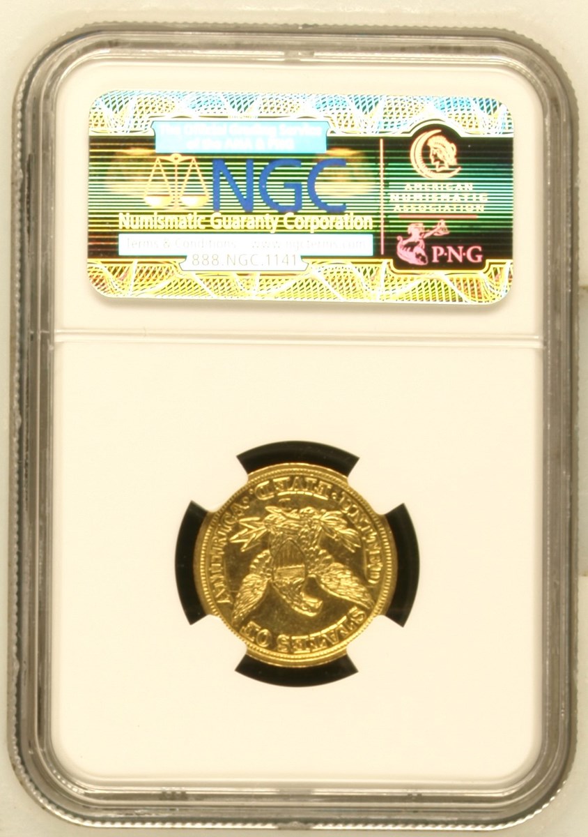 1849 D $5 MS | Coin Explorer | NGC