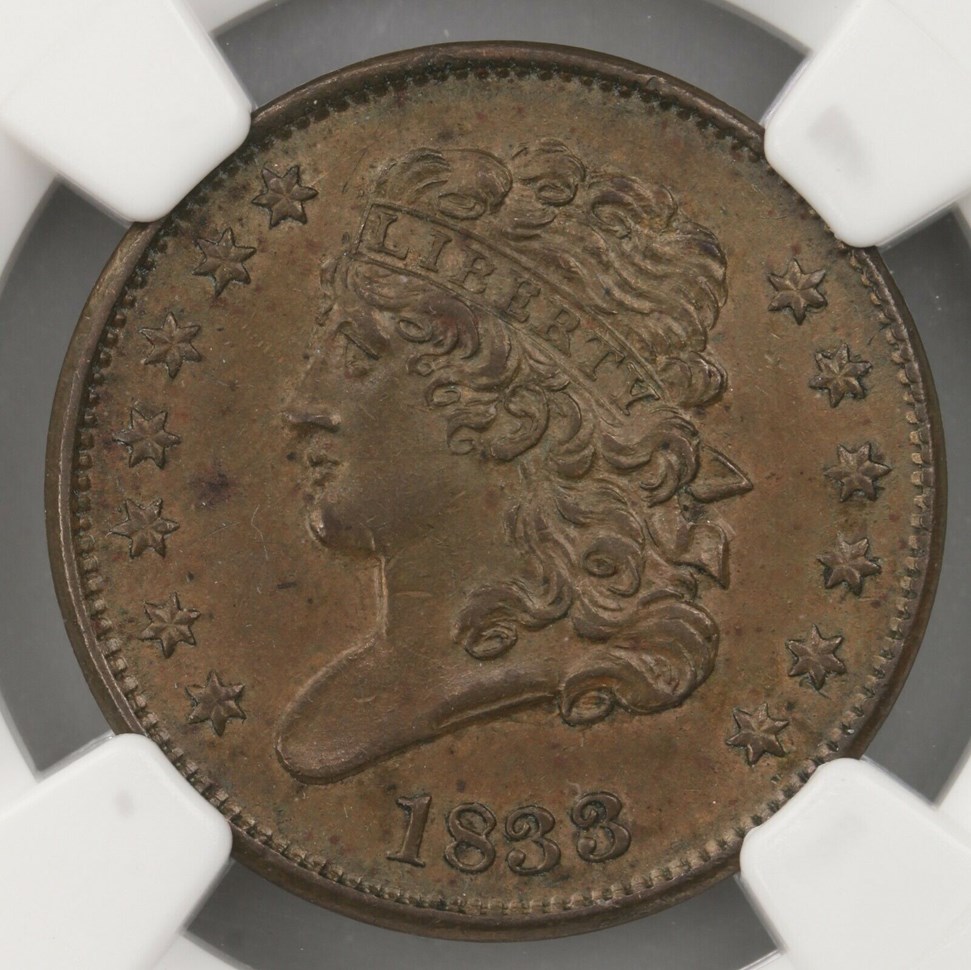 1833 C-1 1/2C MS | Coin Explorer | NGC