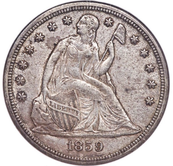 フルオーダー1100円 様 1859 S $1 MS | Coin Explorer | NGC