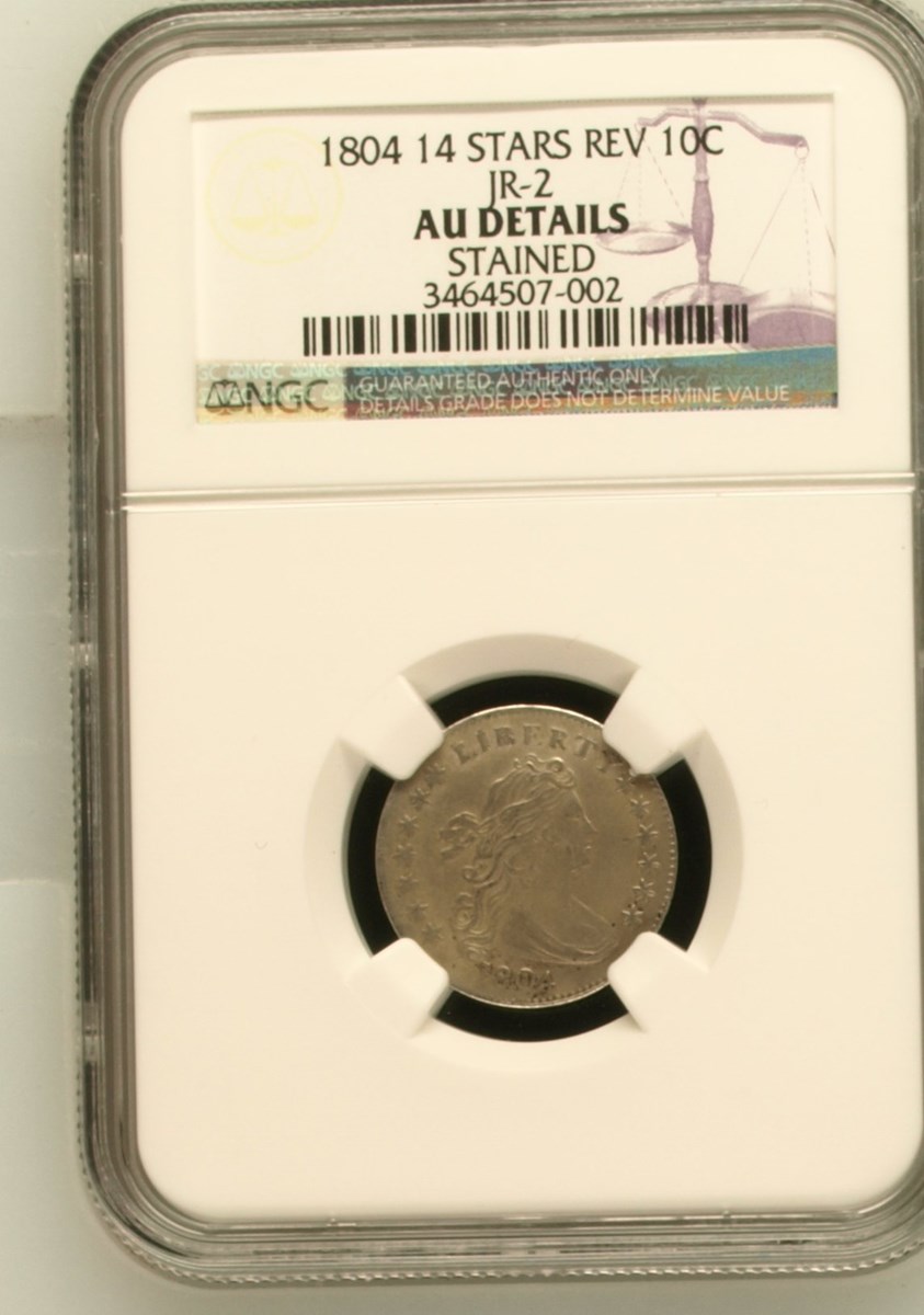 1804 14 STARS REV JR-2 10C MS | Coin Explorer | NGC