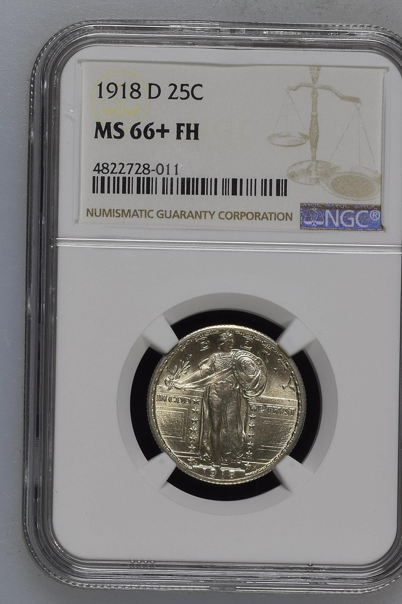 1918 D 25C MS | Coin Explorer | NGC