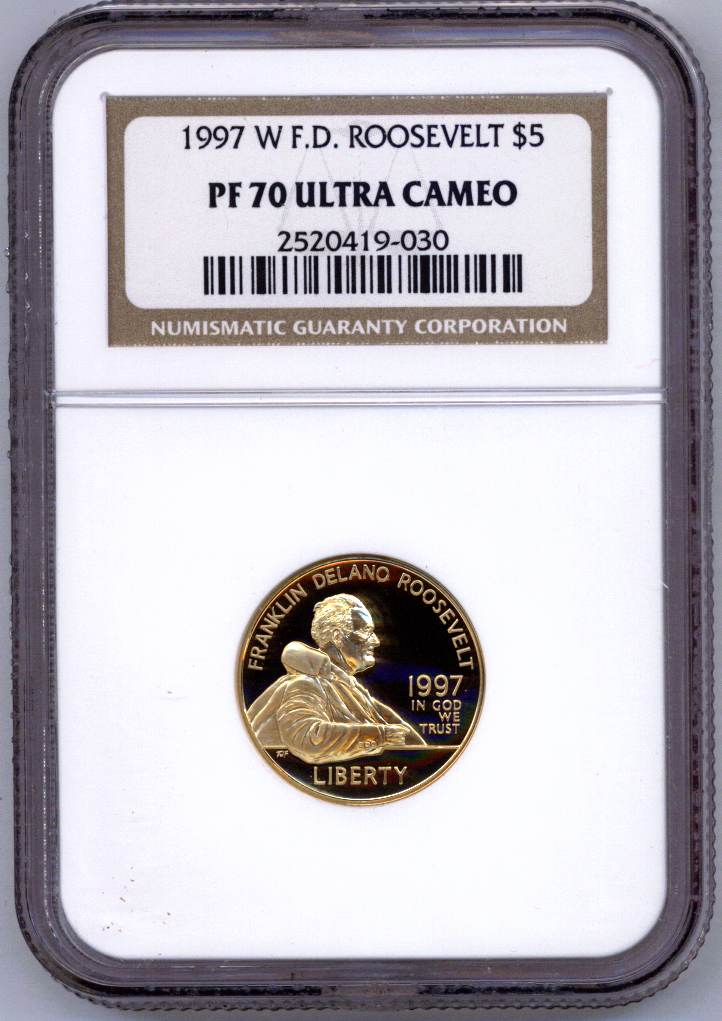 1997 W FRANKLIN D. ROOSEVELT $5 PF | Coin Explorer | NGC