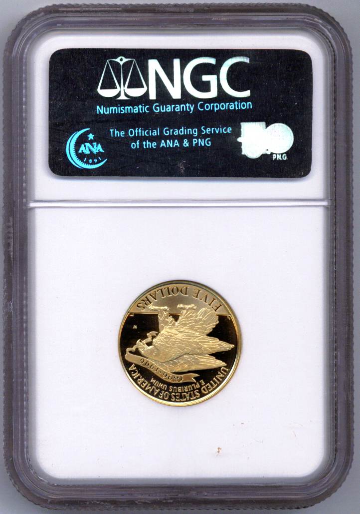 1995 W OLYMPICS - STADIUM $5 PF | Coin Explorer | NGC