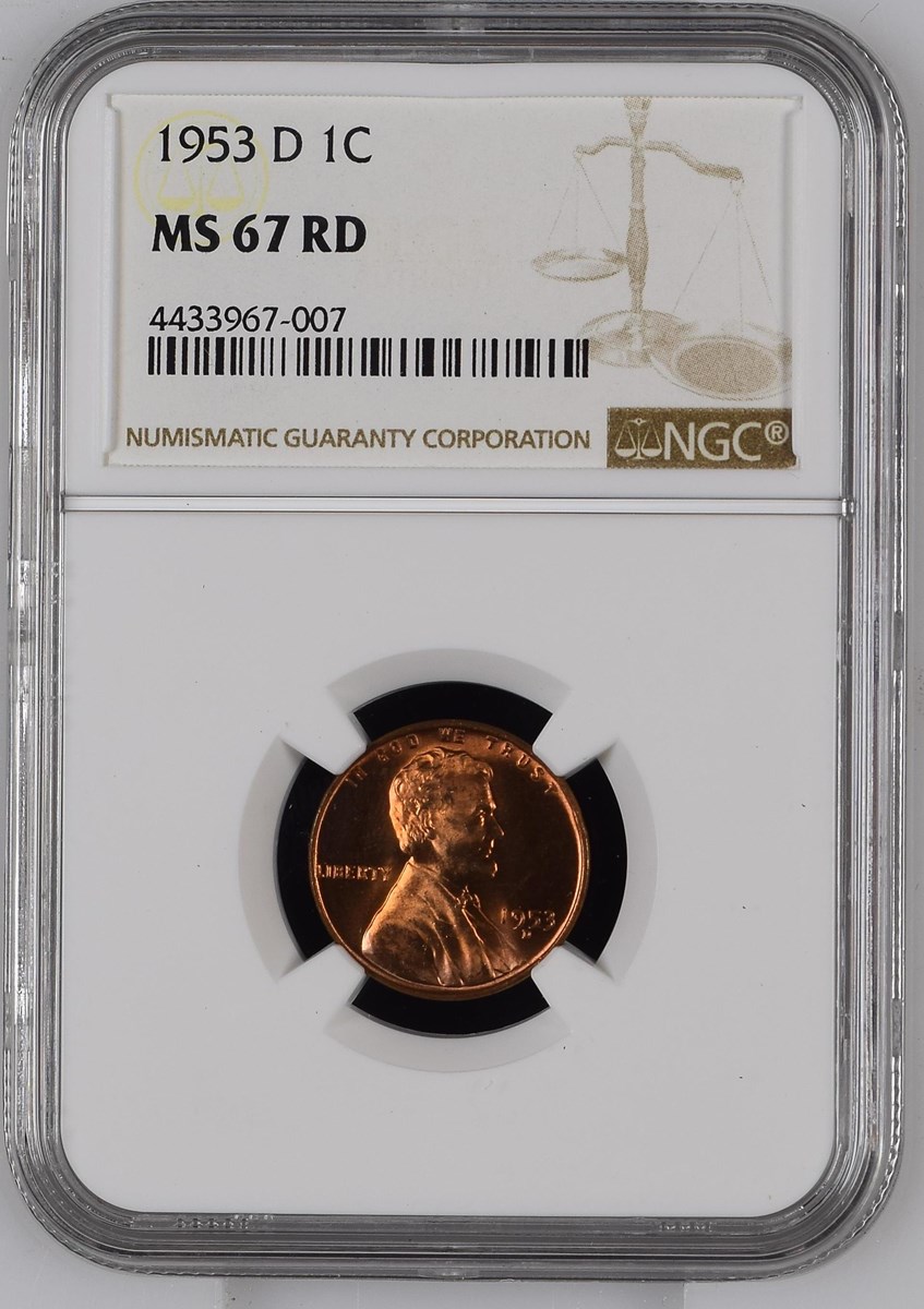 1953 D 1C MS | Coin Explorer | NGC