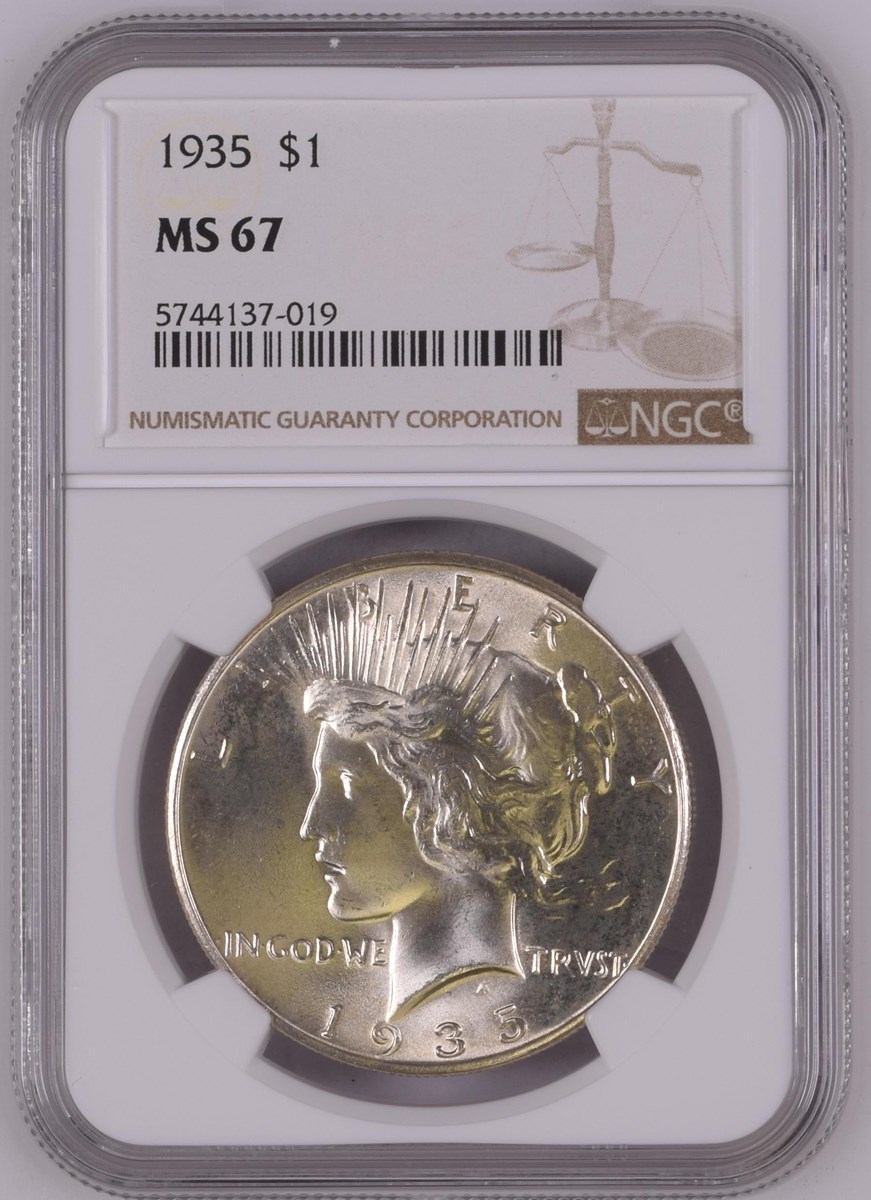 1935 $1 MS | Coin Explorer | NGC