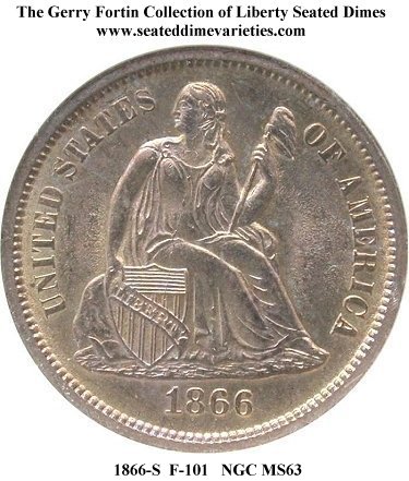 1866 S 10C MS | Coin Explorer | NGC