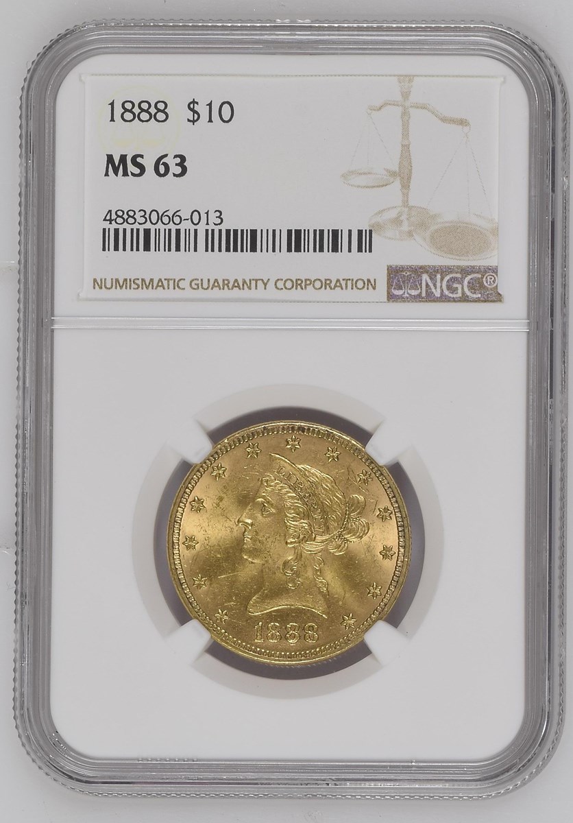 1888 $10 MS | Coin Explorer | NGC