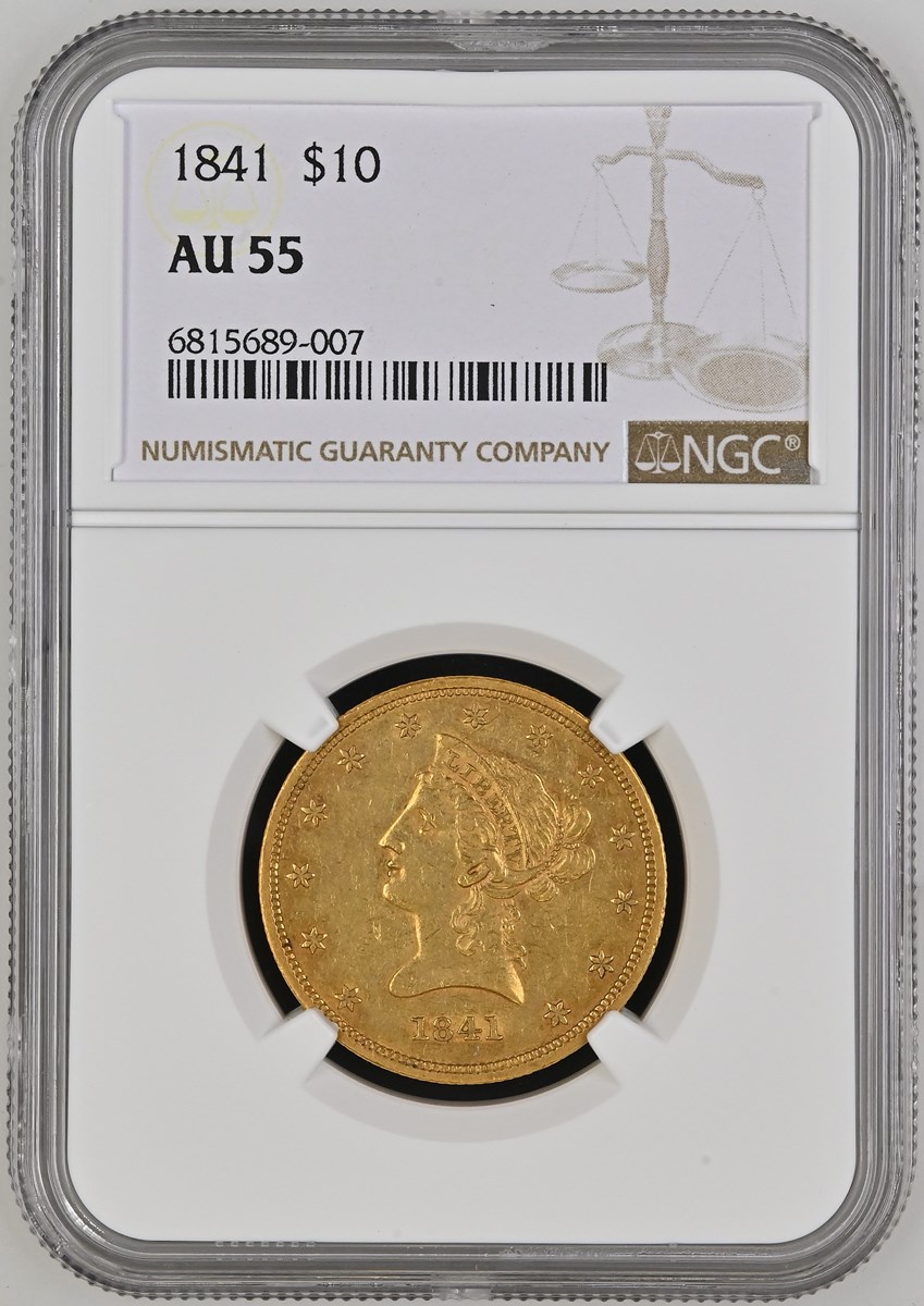 1841 $10 MS | Coin Explorer | NGC