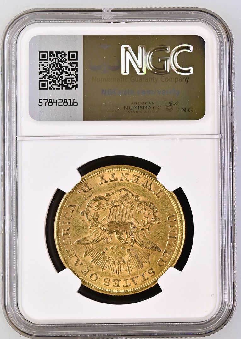 山ちゃん　Chapado en Laton ゴールドコンビ　黒　CN 1854 LARGE DATE $20 MS | Coin Explorer | NGC