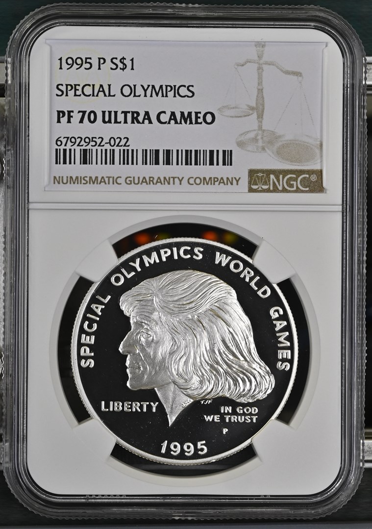 1995 P SPECIAL OLYMPICS S$1 PF | Coin Explorer | NGC
