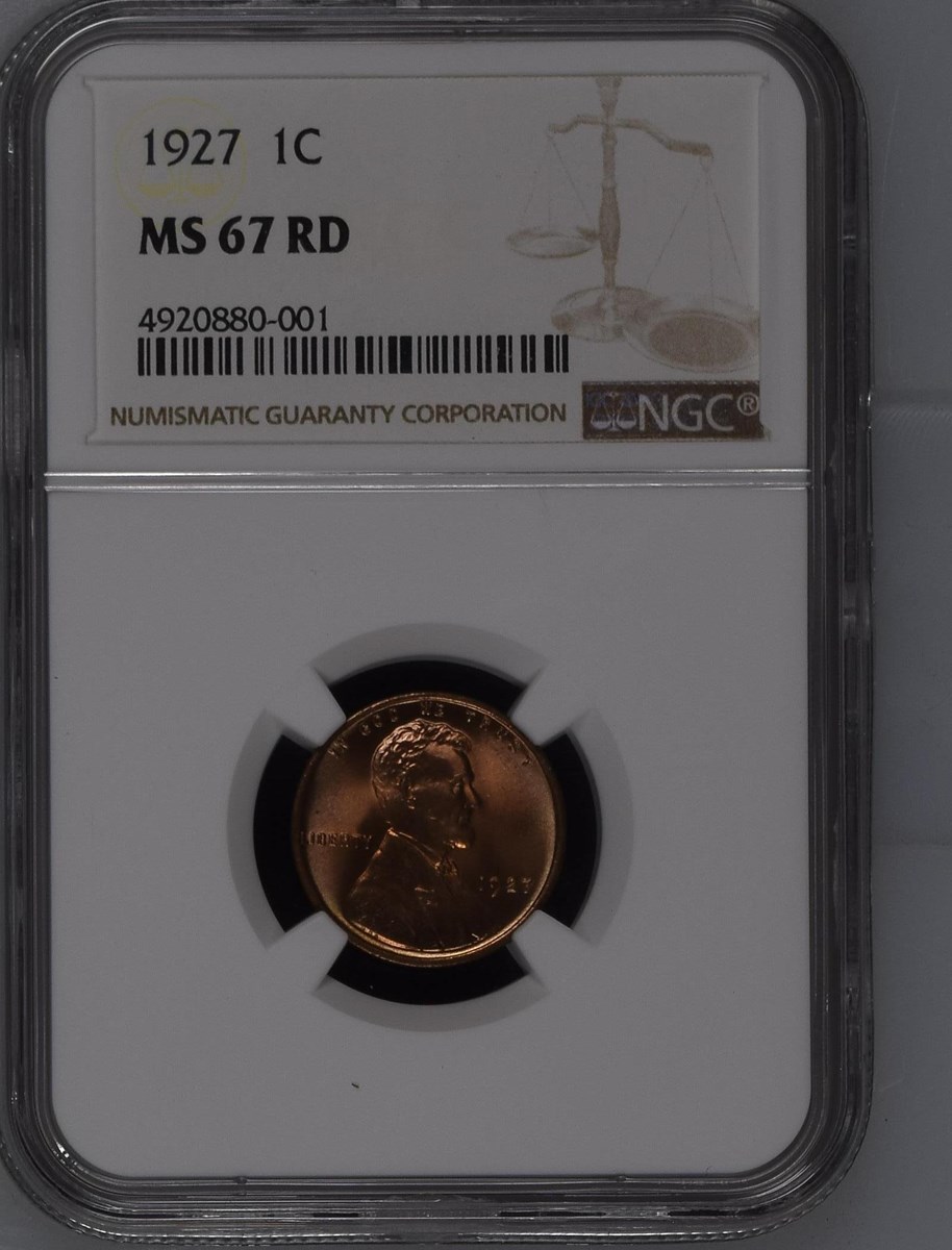 1927 1C MS | Coin Explorer | NGC 1927年エラー Lincoln Penny One Cent