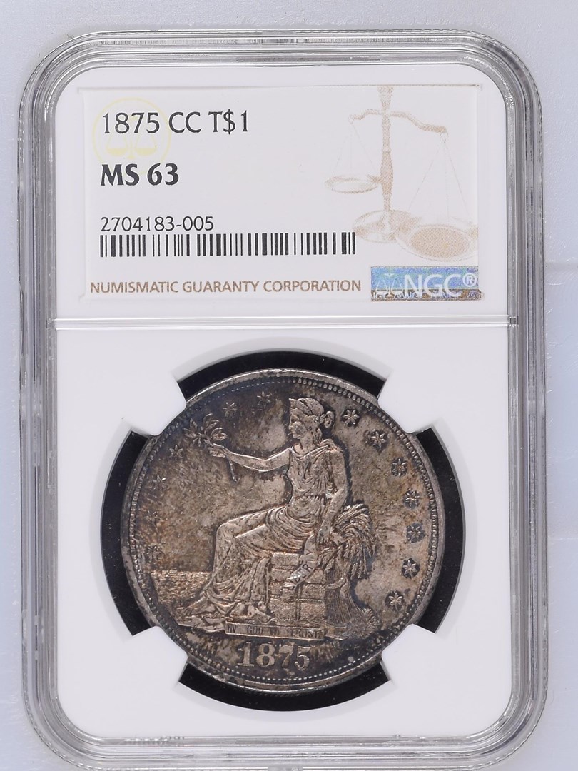 1875 CC T$1 MS | Coin Explorer | NGC