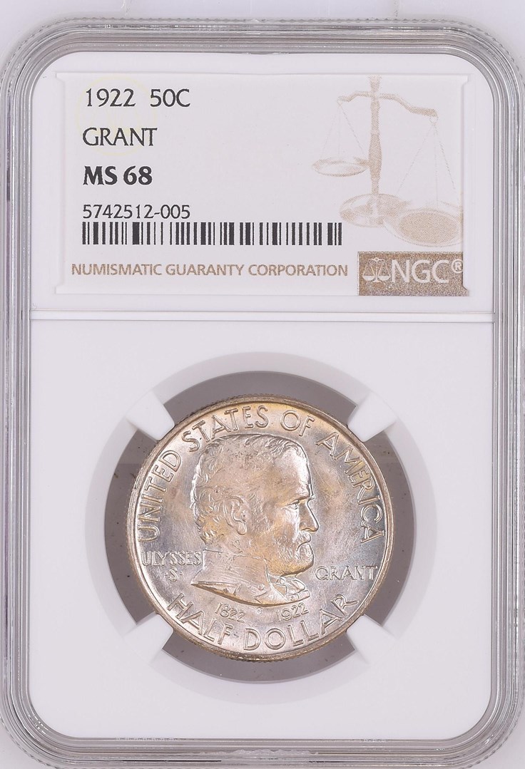 【レア物】トスマシーン 1922 GRANT 50C MS | Coin Explorer | NGC