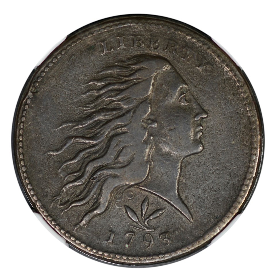 1793 WREATH VINE&BARS 1C MS | Coin Explorer | NGC