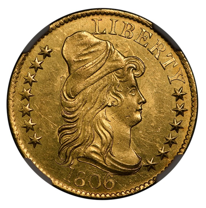 1806 KNOBBED 6 BD-6 $5 MS | Coin Explorer | NGC