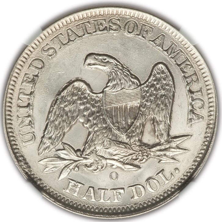 1854 O ARROWS 50C MS | Coin Explorer | NGC