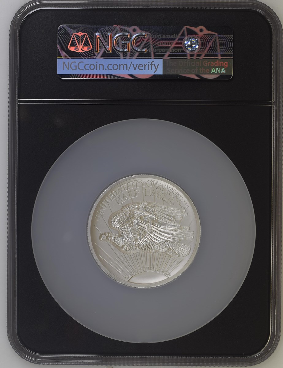 2022 Silver Saint-Gaudens' Half Eagle 5oz SP | Coin Explorer | NGC