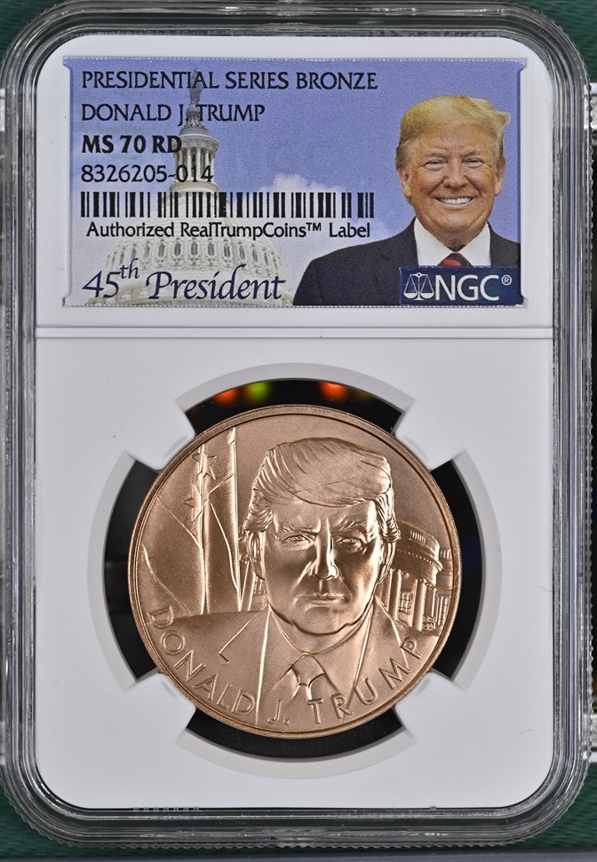 PRESIDENTIAL SERIES DONALD J. TRUMP BRONZE MS | Coin Explorer | NGC