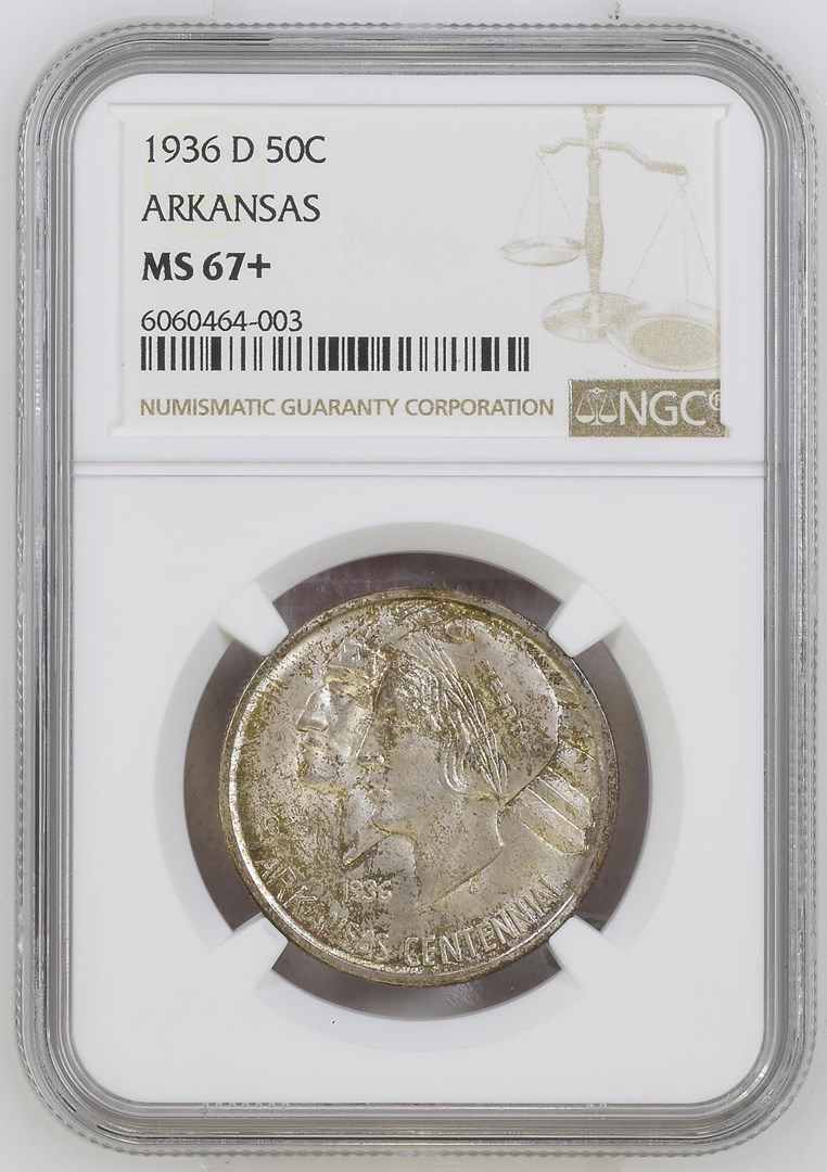 1936 D ARKANSAS 50C MS | Coin Explorer | NGC