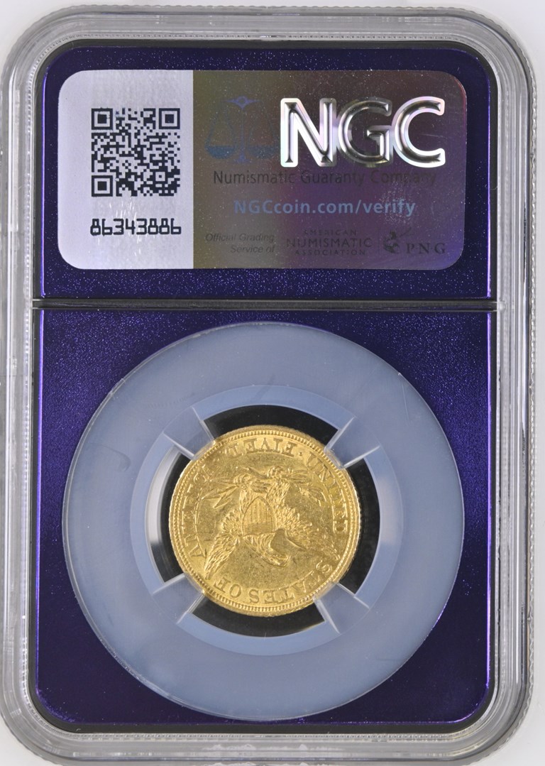 1843 $5 MS | Coin Explorer | NGC
