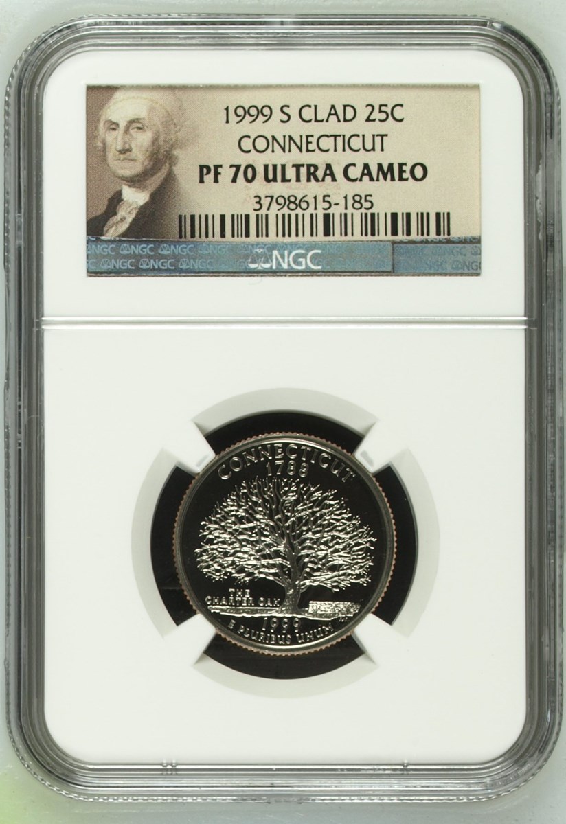 1999年CONNECTICUT 25C NGCPF69 1530440-020 【公式通販】