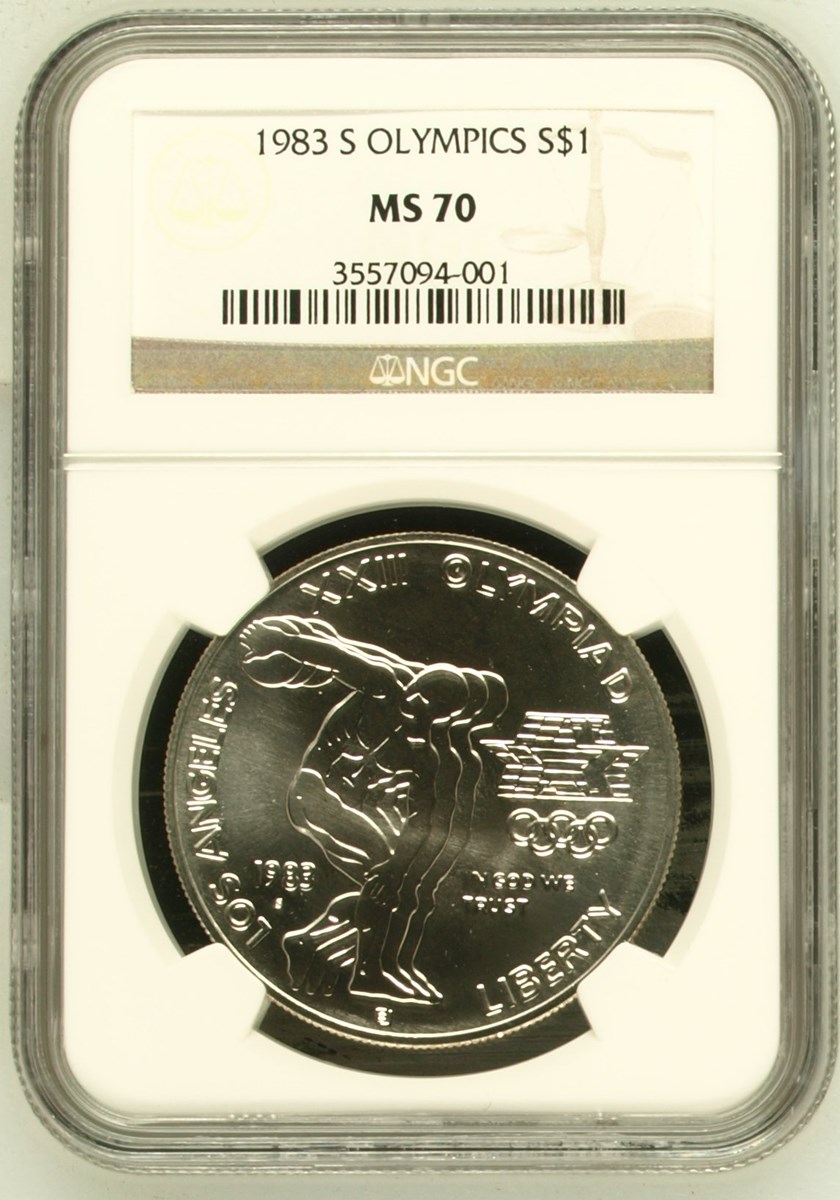 1983 S OLYMPICS S$1 MS | Coin Explorer | NGC 1983 S OLYMPICS S$1 MS | Coin Explorer | NGC