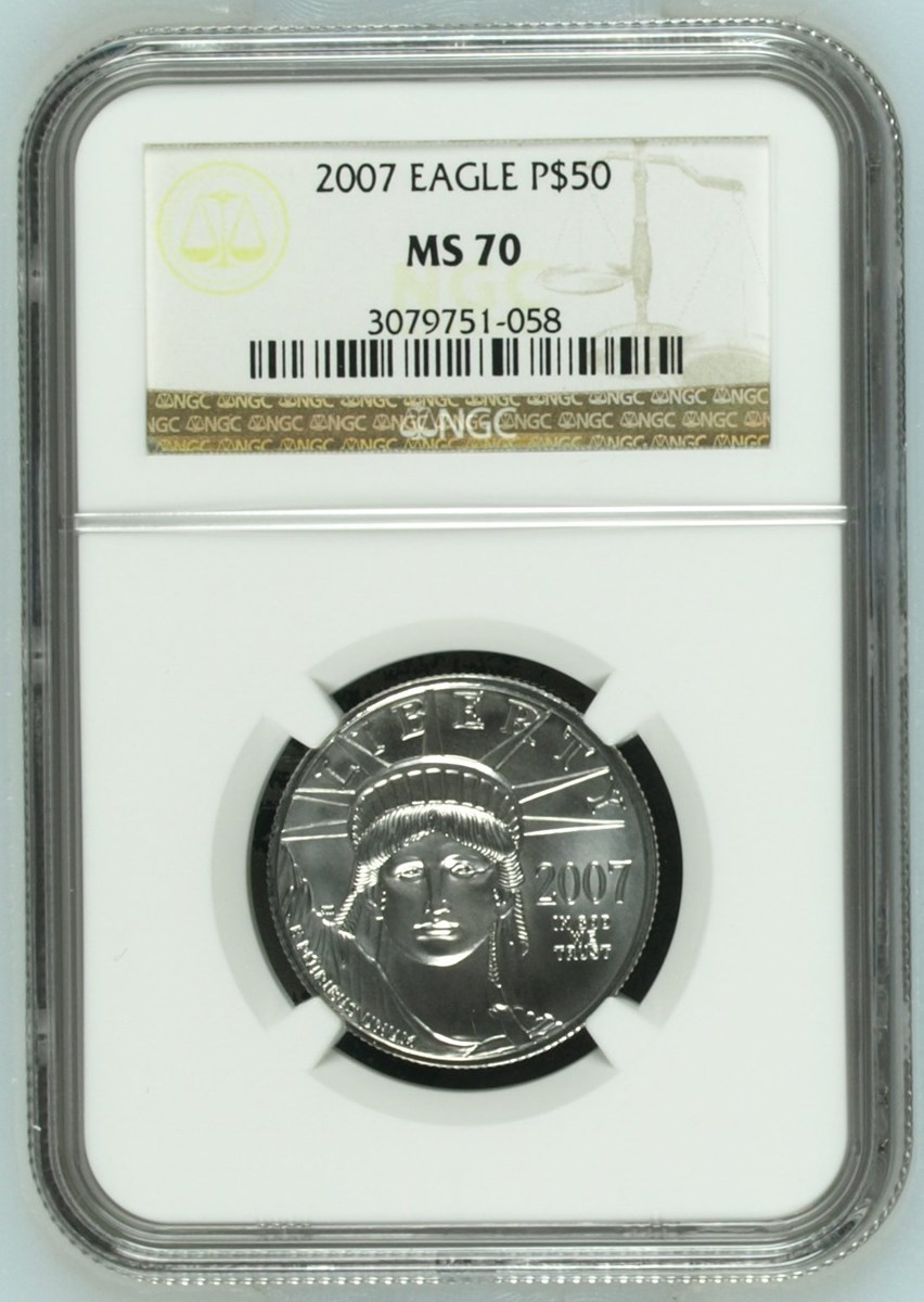 2007 EAGLE P$50 MS | Coin Explorer | NGC
