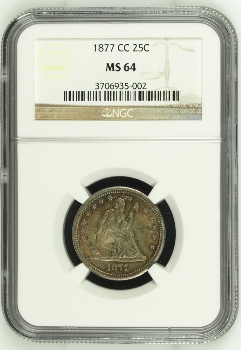 1877 CC 25C MS | Coin Explorer | NGC
