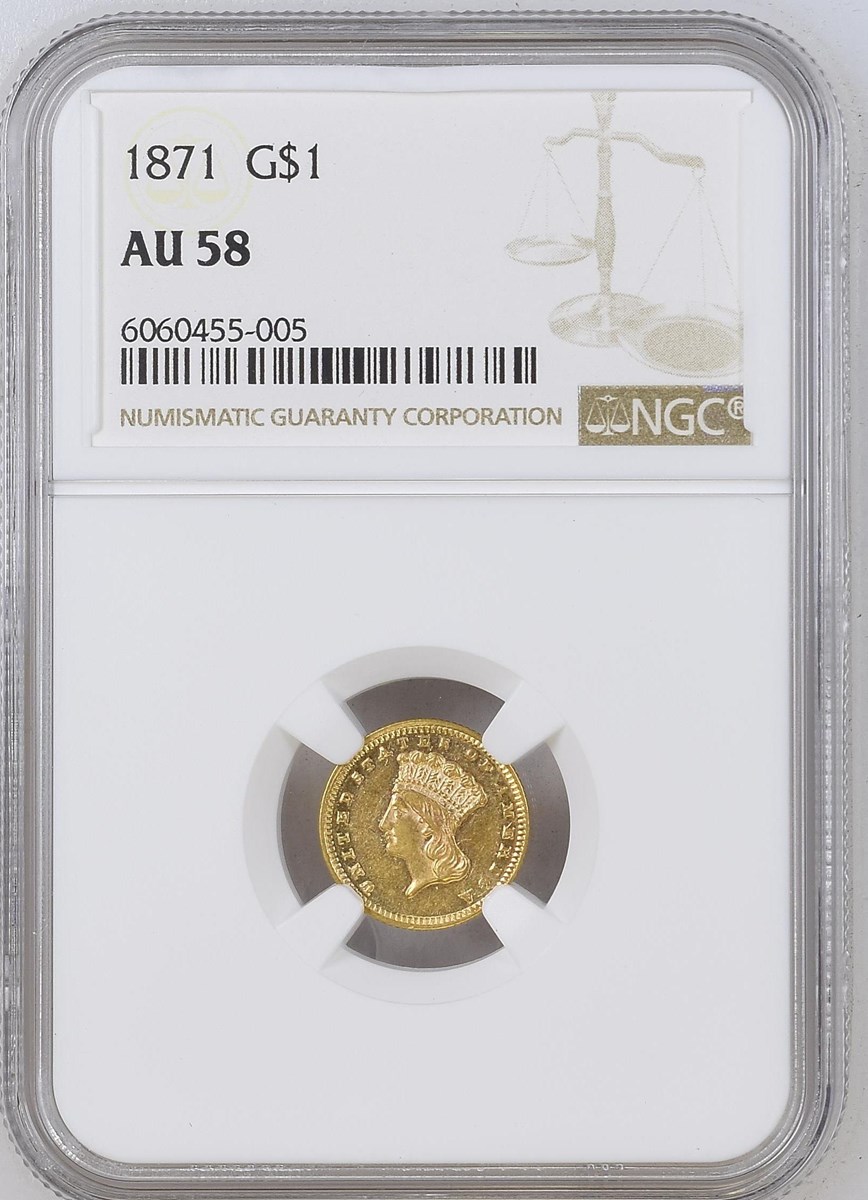 1871 G$1 MS | Coin Explorer | NGC