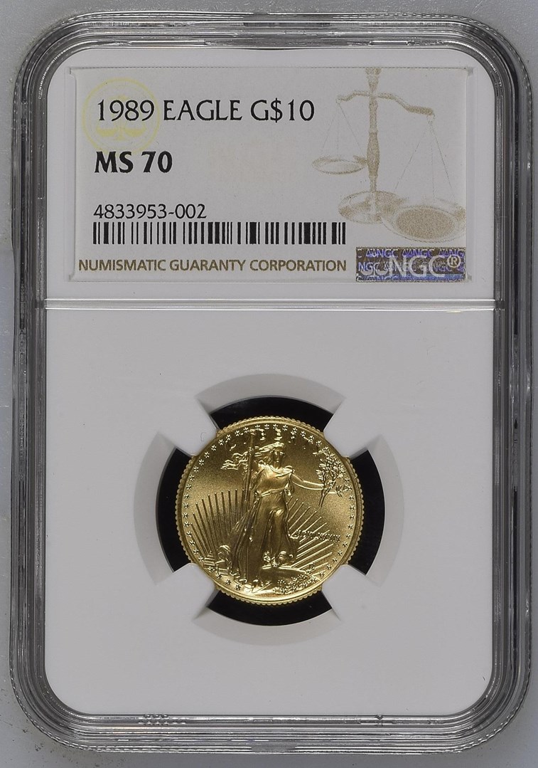 1989 EAGLE G$10 MS | Coin Explorer | NGC