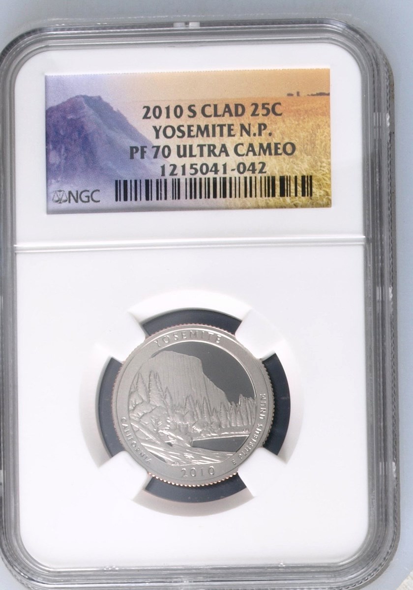 2010 S CLAD YOSEMITE 25C PF | Coin Explorer | NGC