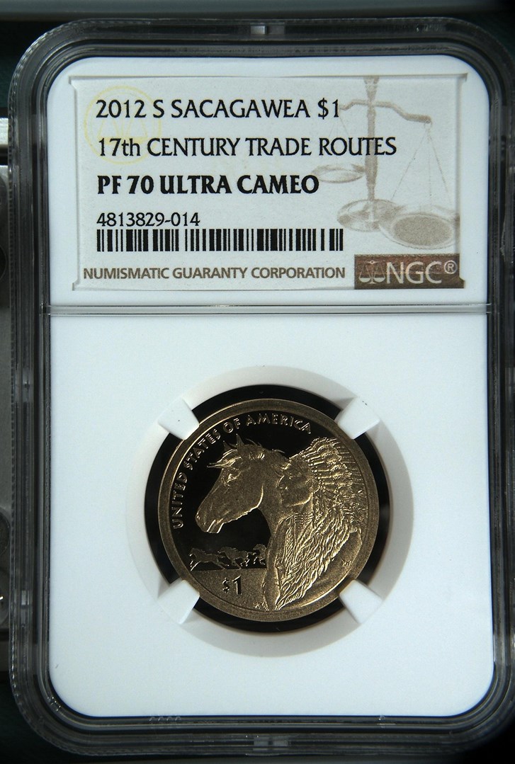 2012 S Sacagawea 17th Century Trade Routes $1 PF | Coin Explorer | NGC