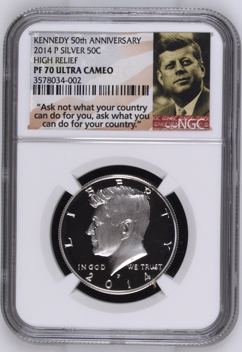 2014 P SILVER HIGH RELIEF 50C PF | Coin Explorer | NGC