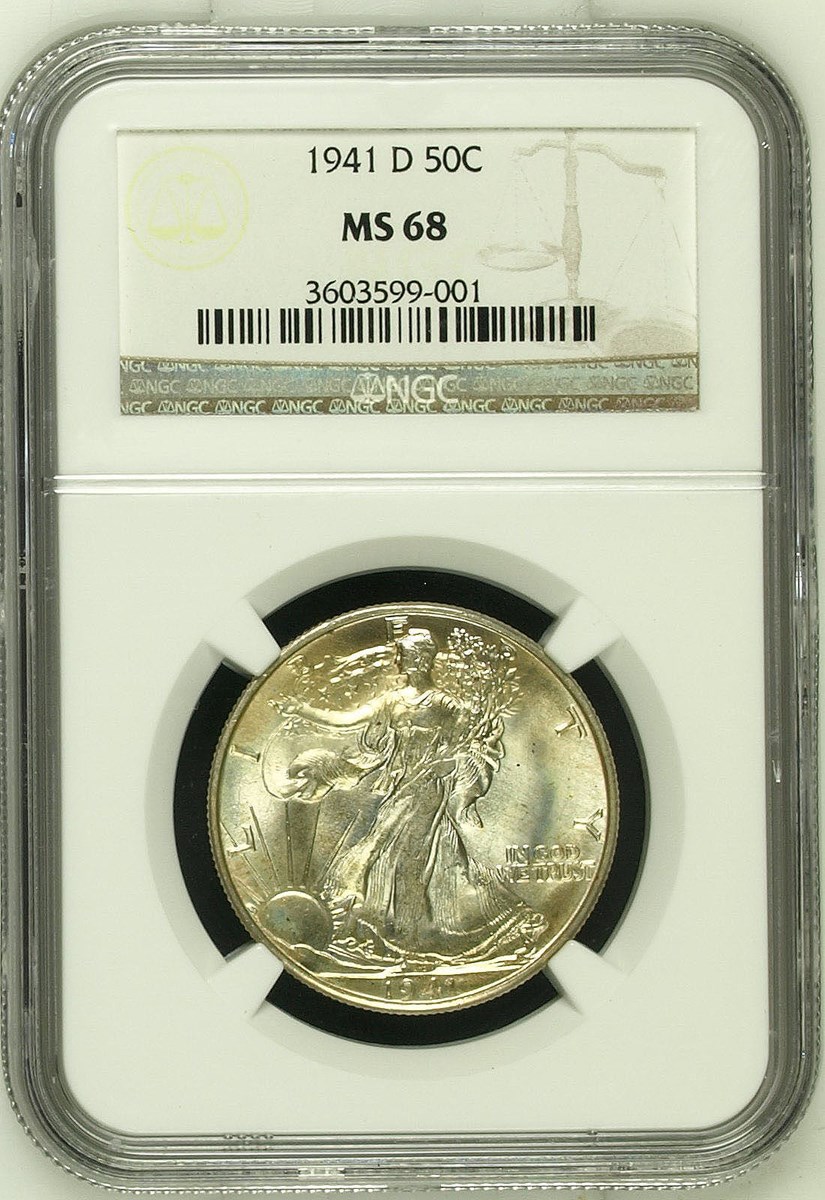 1941 D 50C MS | Coin Explorer | NGC