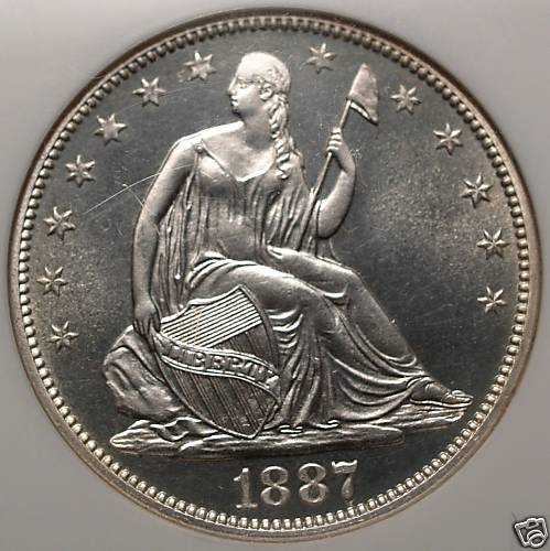 1887 50C MS | Coin Explorer | NGC