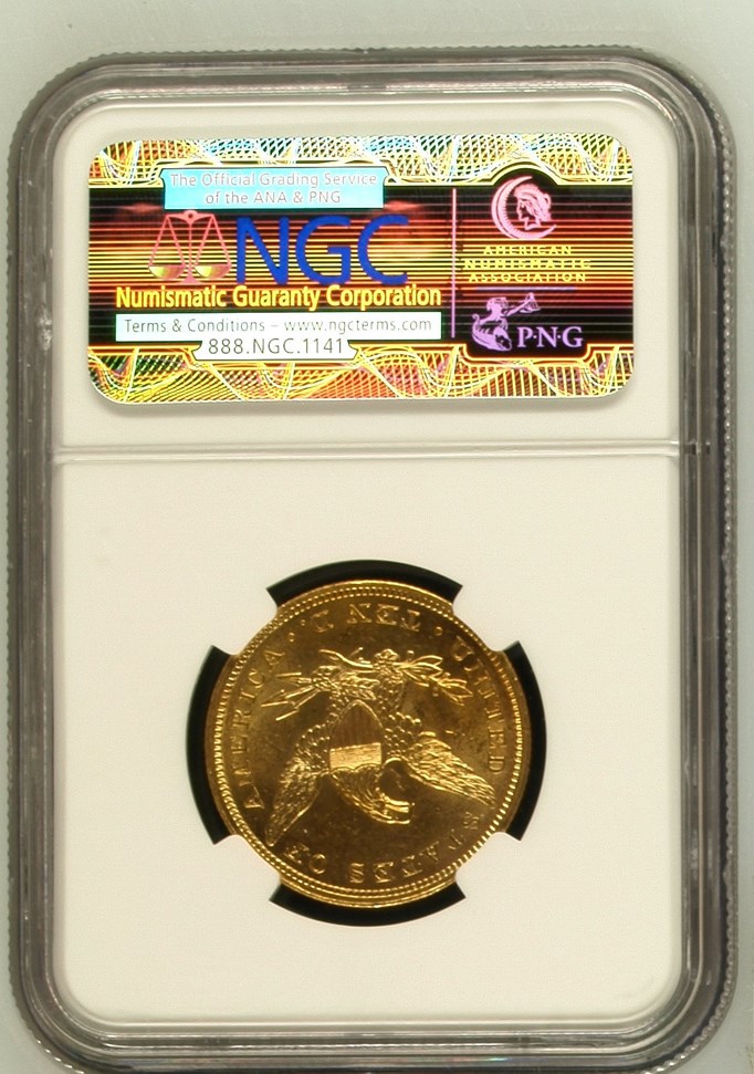 1855 $10 MS | Coin Explorer | NGC