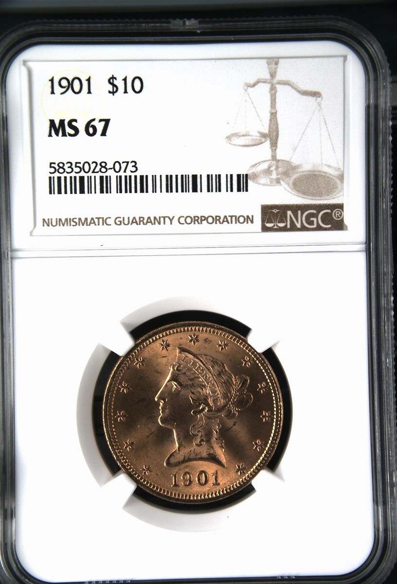 1901 $10 MS | Coin Explorer | NGC