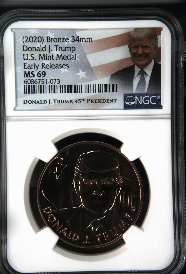 PRESIDENTIAL SERIES DONALD J. TRUMP BRONZE MS | Coin Explorer | NGC