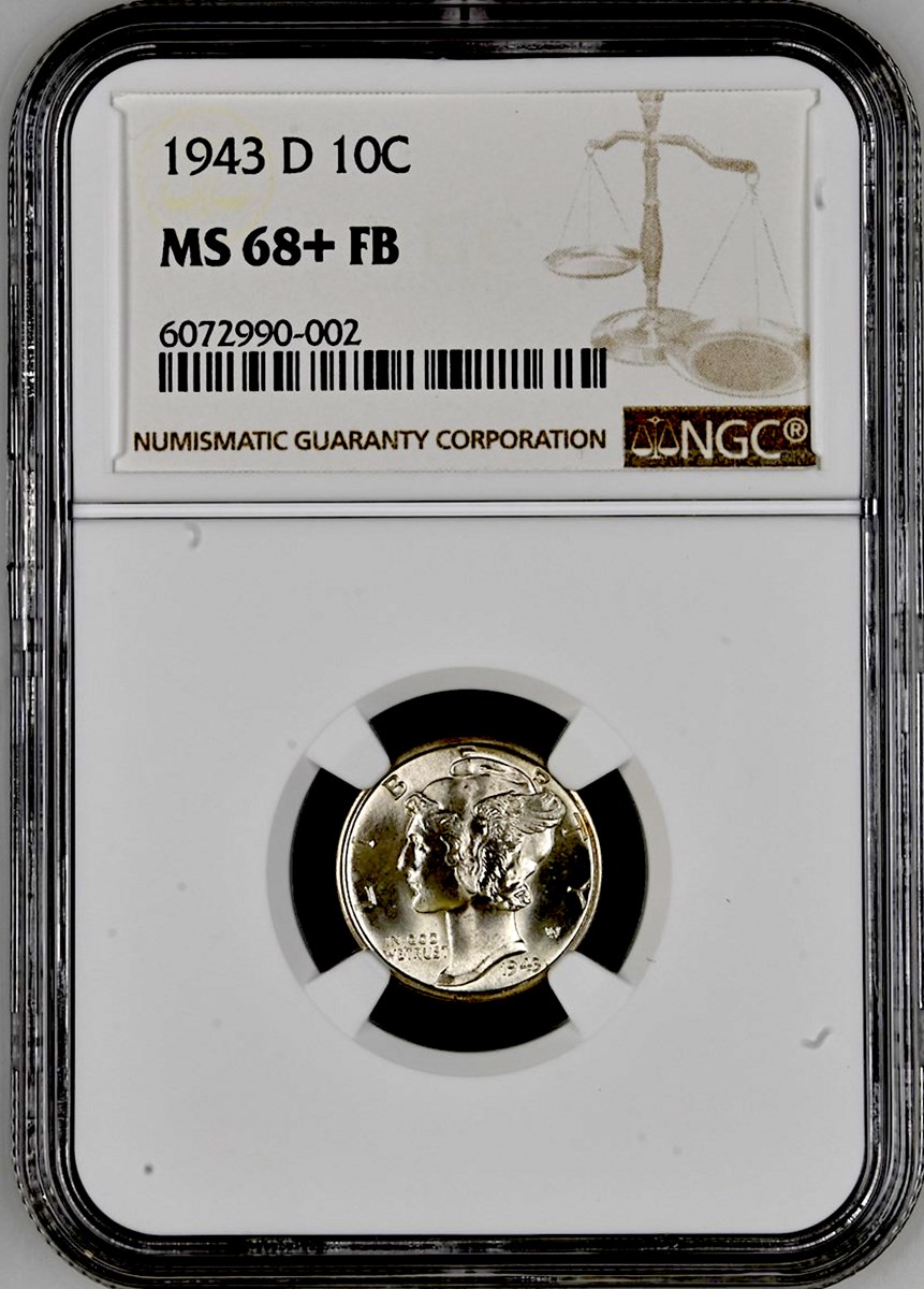 1943 D 10C MS | Coin Explorer | NGC